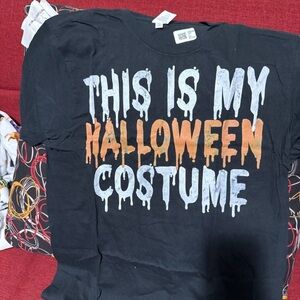 Halloween Costume T-Shirt - Black and Orange